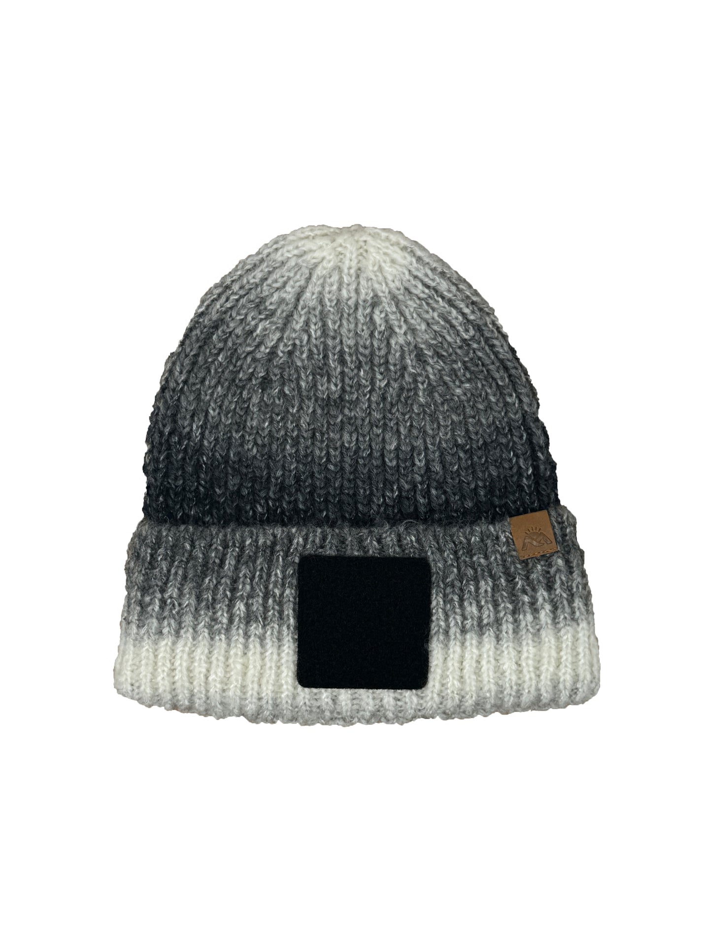 MORNIE | Beanie with Hook and Loop Panel - Wool Blend, Soft, Warm, One Size Fits All