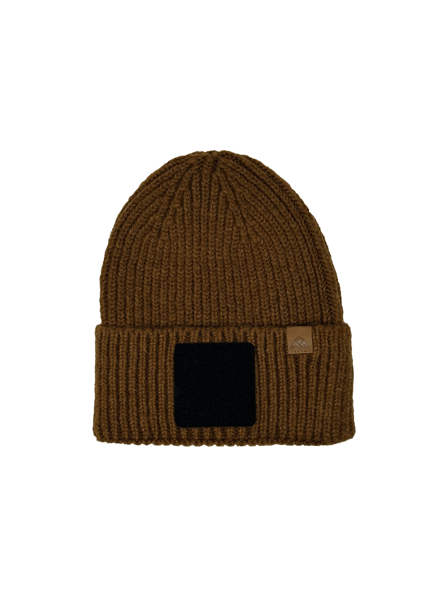 MORNIE | Beanie with Hook and Loop Panel - Wool Blend, Soft, Warm, One Size Fits All