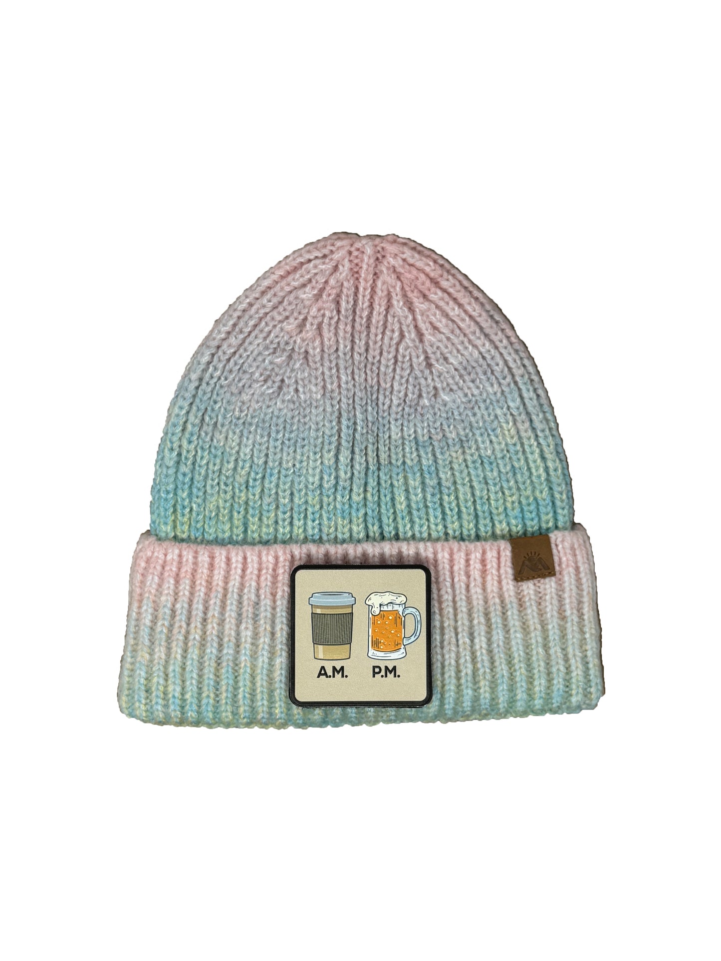 Day N Night | Embossed Removable Lifestyle Patch Beanie - Wool Blend, Soft, Warm, One Size Fits All