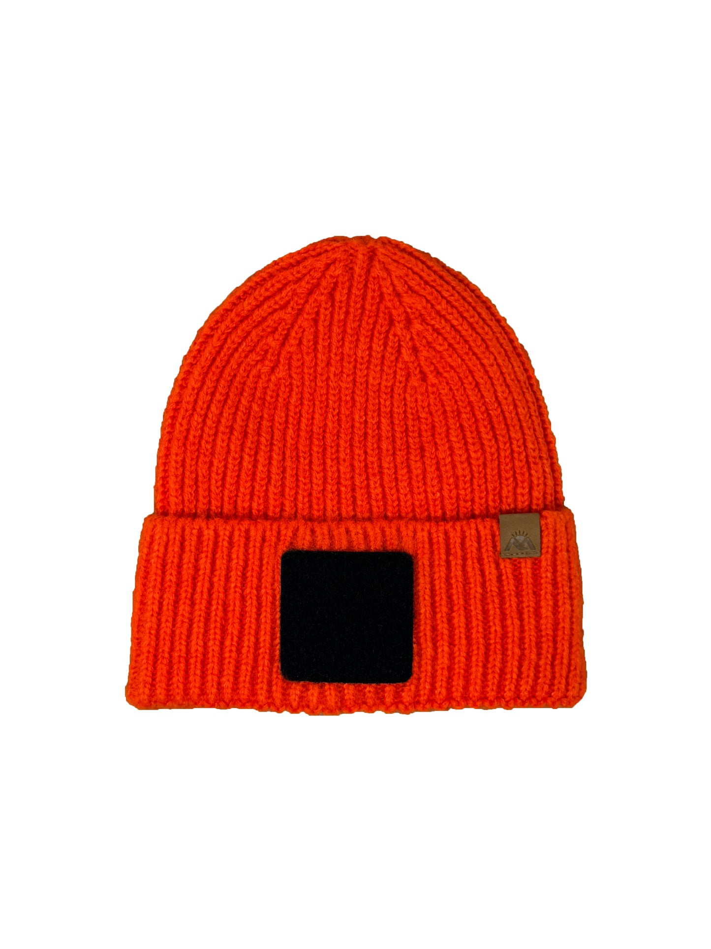 MORNIE | Beanie with Hook and Loop Panel - Wool Blend, Soft, Warm, One Size Fits All