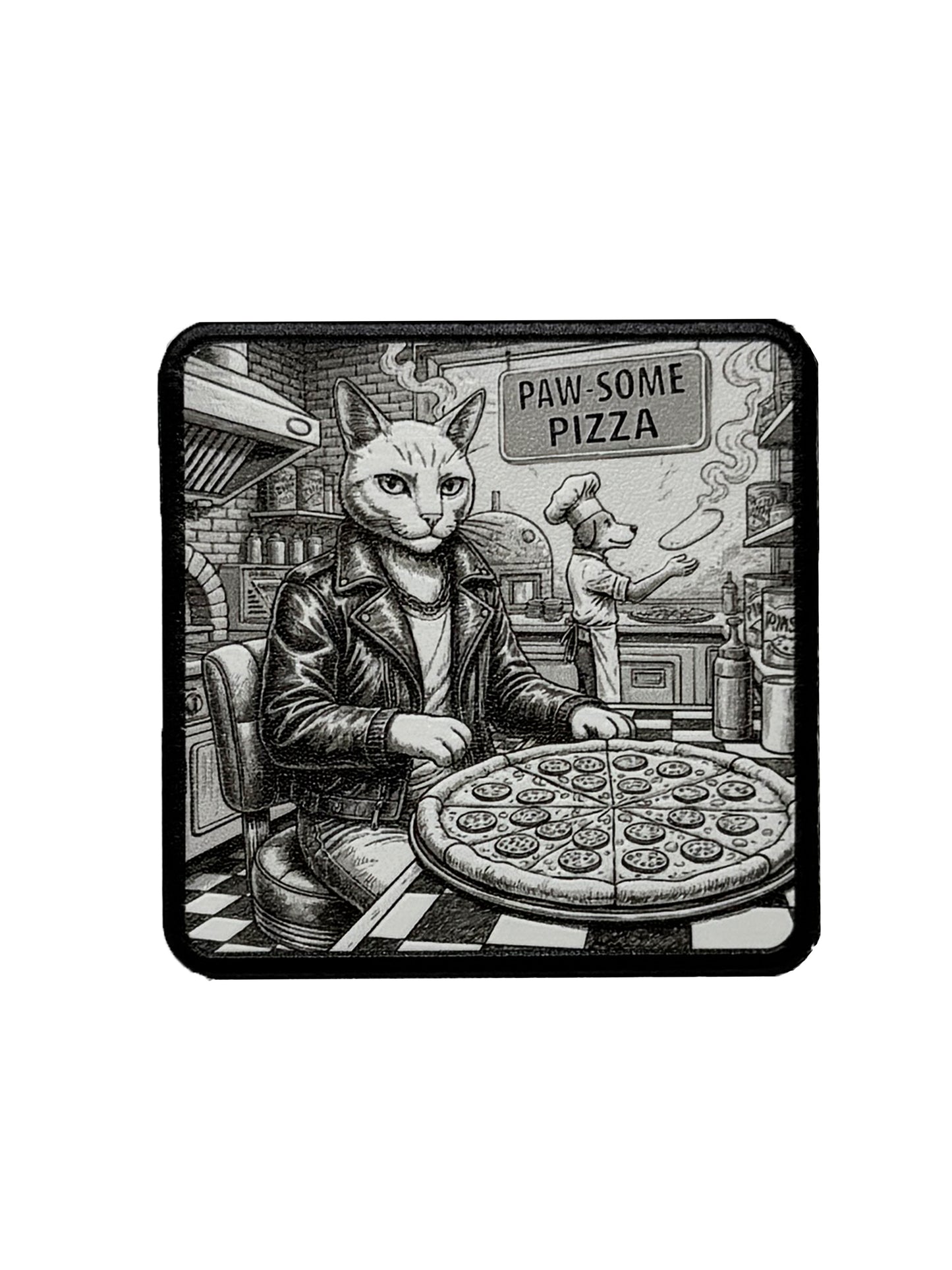 Paw-some Pizza | Embossed Removable Patch