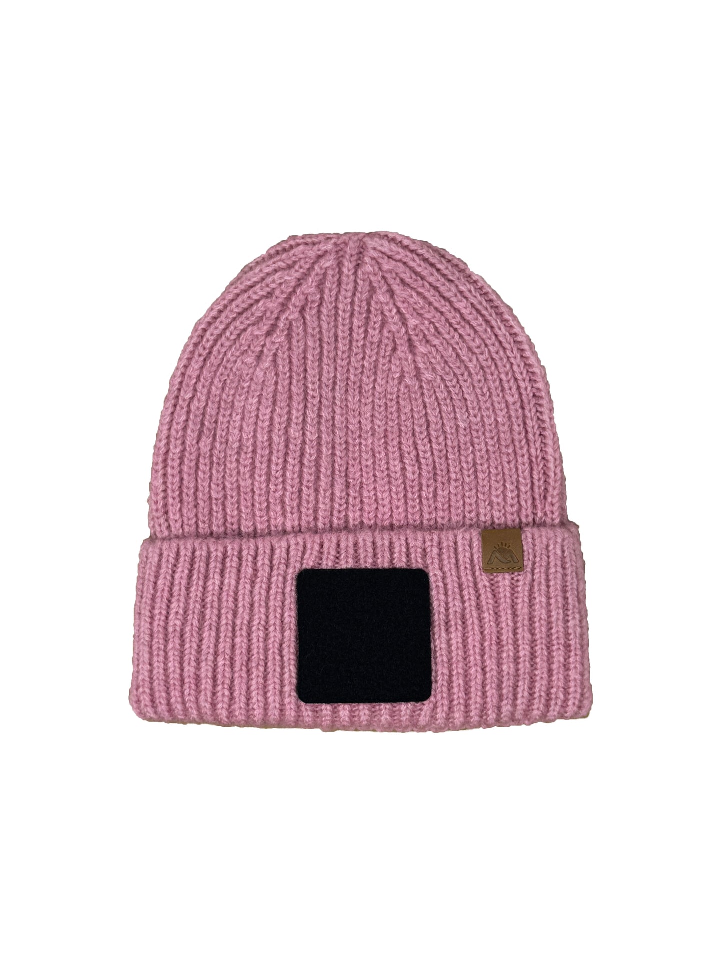 MORNIE | Beanie with Hook and Loop Panel - Wool Blend, Soft, Warm, One Size Fits All