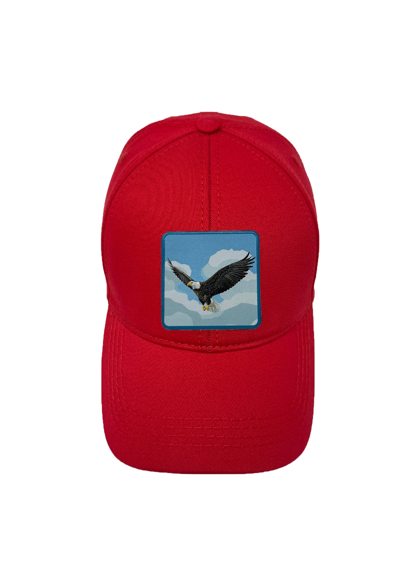 Sky Hunter | Embossed Removable Patch 6 Panel Baseball Hat – %100 Cotton, Adjustable Strapback, Curved Bill , One Size Fits Most