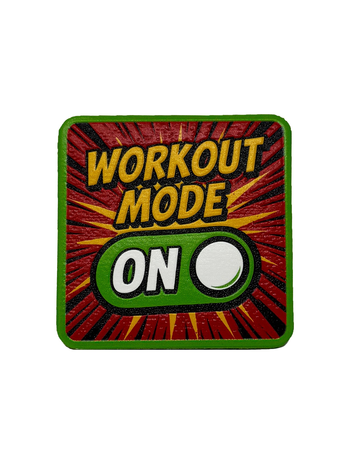 Workout Mode On | Embossed Removable Fitness Patch