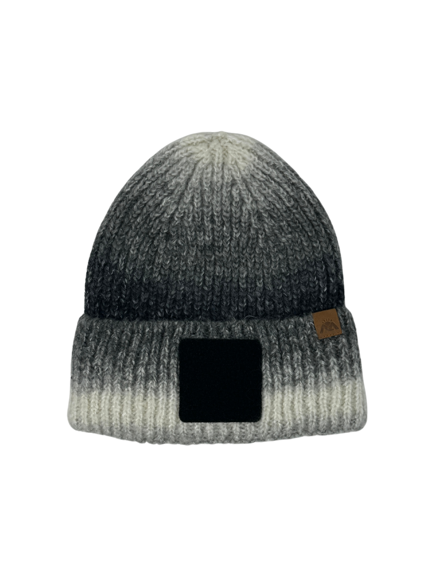 MORNIE | Beanie with Hook and Loop Panel - Wool Blend, Soft, Warm, One Size Fits Most