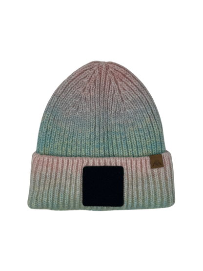MORNIE | Beanie with Hook and Loop Panel - Wool Blend, Soft, Warm, One Size Fits Most