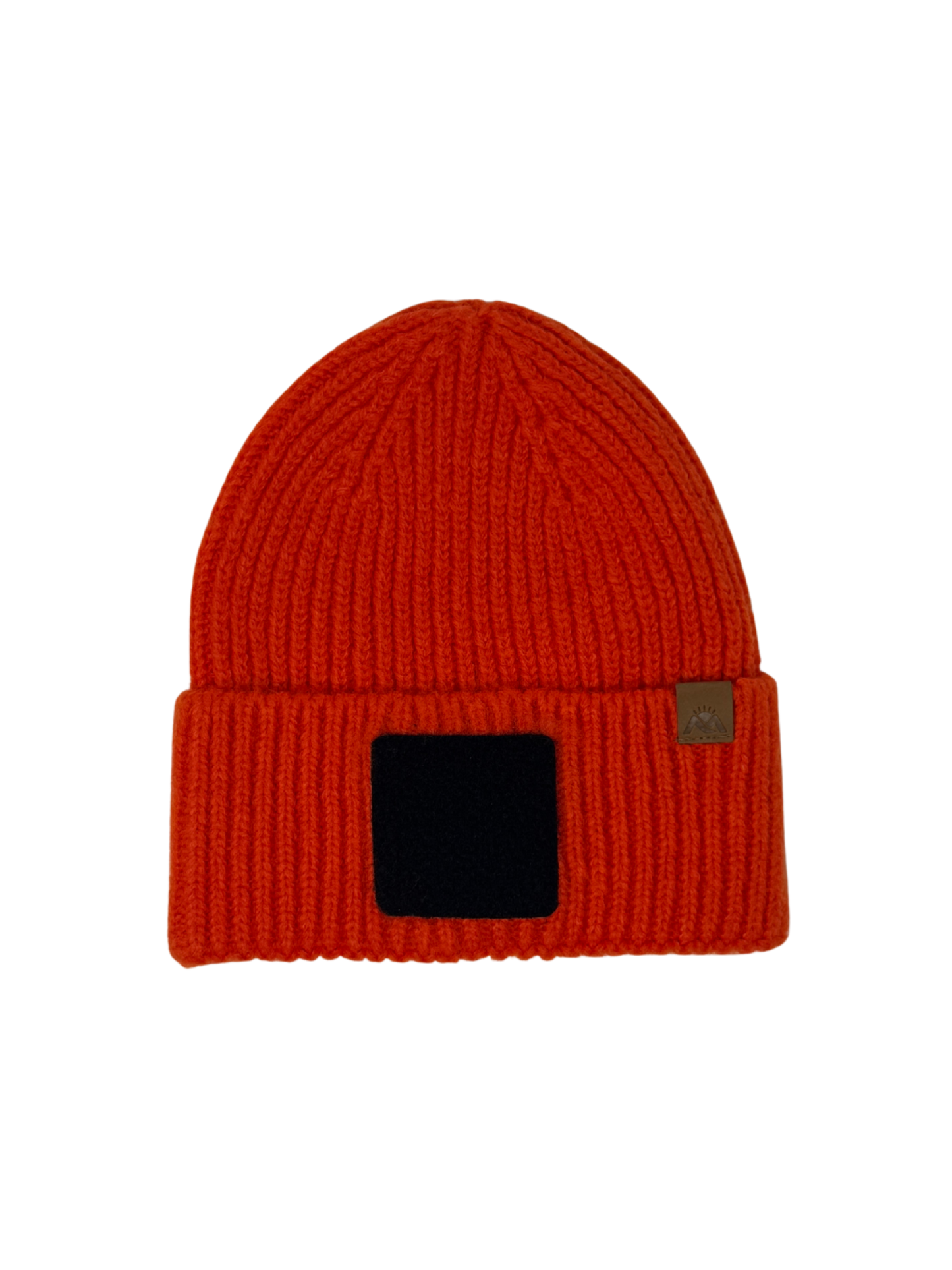 MORNIE | Beanie with Hook and Loop Panel - Wool Blend, Soft, Warm, One Size Fits Most