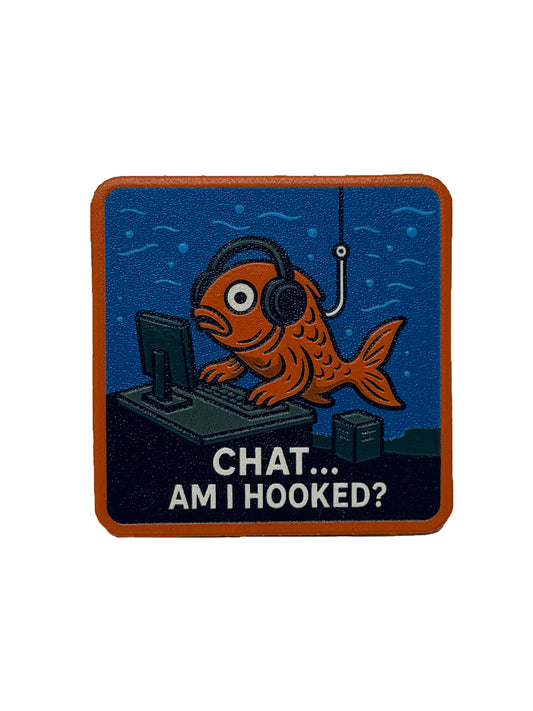 Am I Hooked? | Embossed Removable Patch