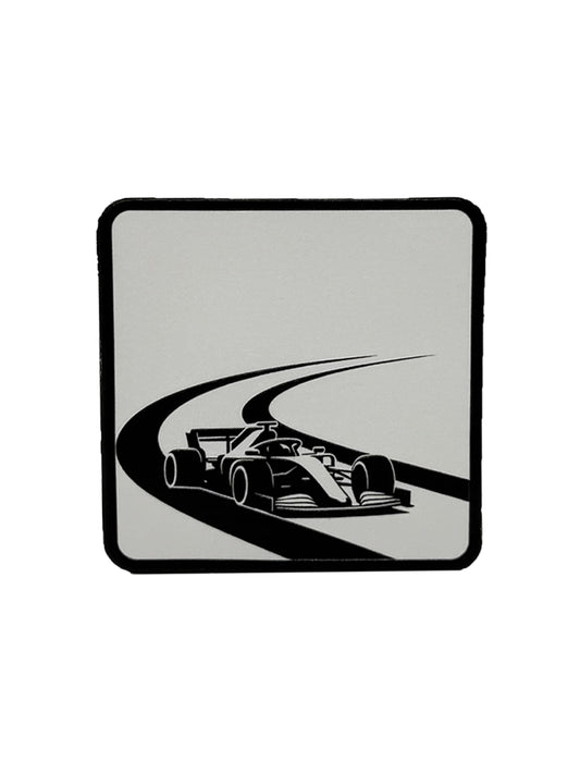 Checkered Flag | Embossed Removable Racing Patch
