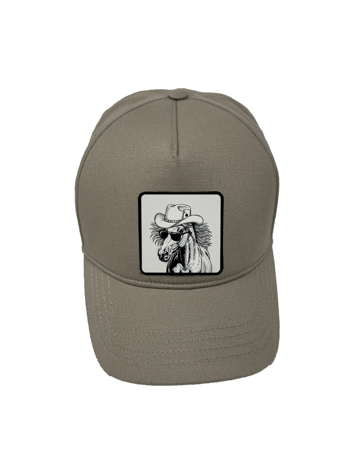 Cowboy Colt | Embossed Removable Western Patch 5 Panel Baseball Hat – %100 Cotton, Adjustable Strapback, Curved Bill , One Size Fits Most
