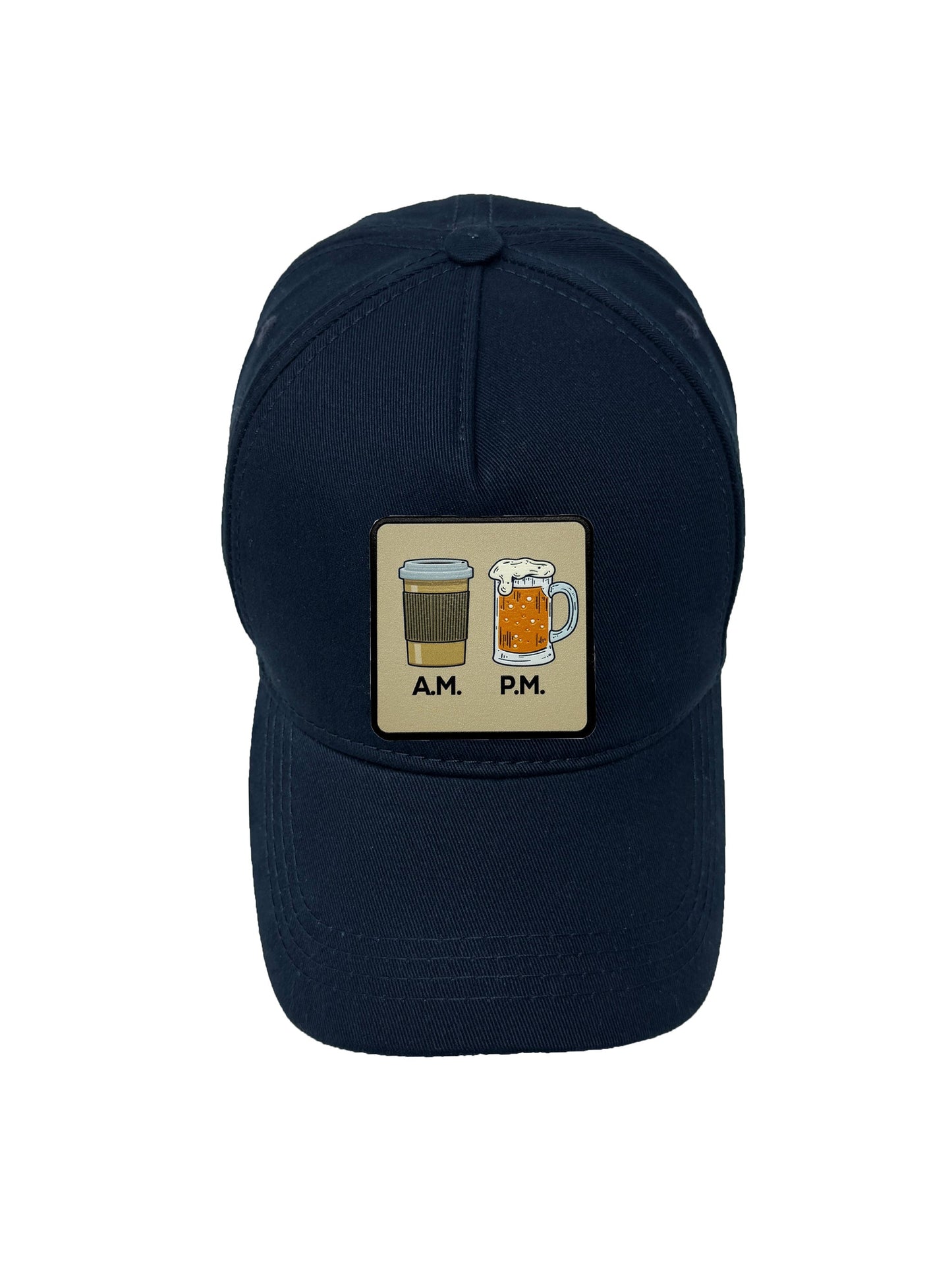 Day N Night | Embossed Removable Lifestyle Patch 5 Panel Baseball Hat – %100 Cotton, Adjustable Strapback, Curved Bill , One Size Fits Most