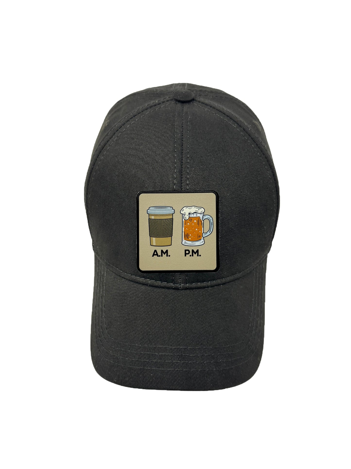 Day N Night | Embossed Removable Lifestyle Patch 6 Panel Baseball Hat – %100 Cotton, Adjustable Strapback, Curved Bill , One Size Fits Most