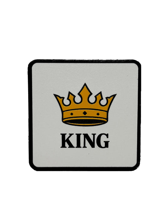 King | Embossed Removable Crown Patch
