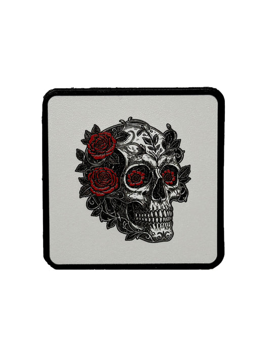 B&W Skull | Embossed Removable Patch