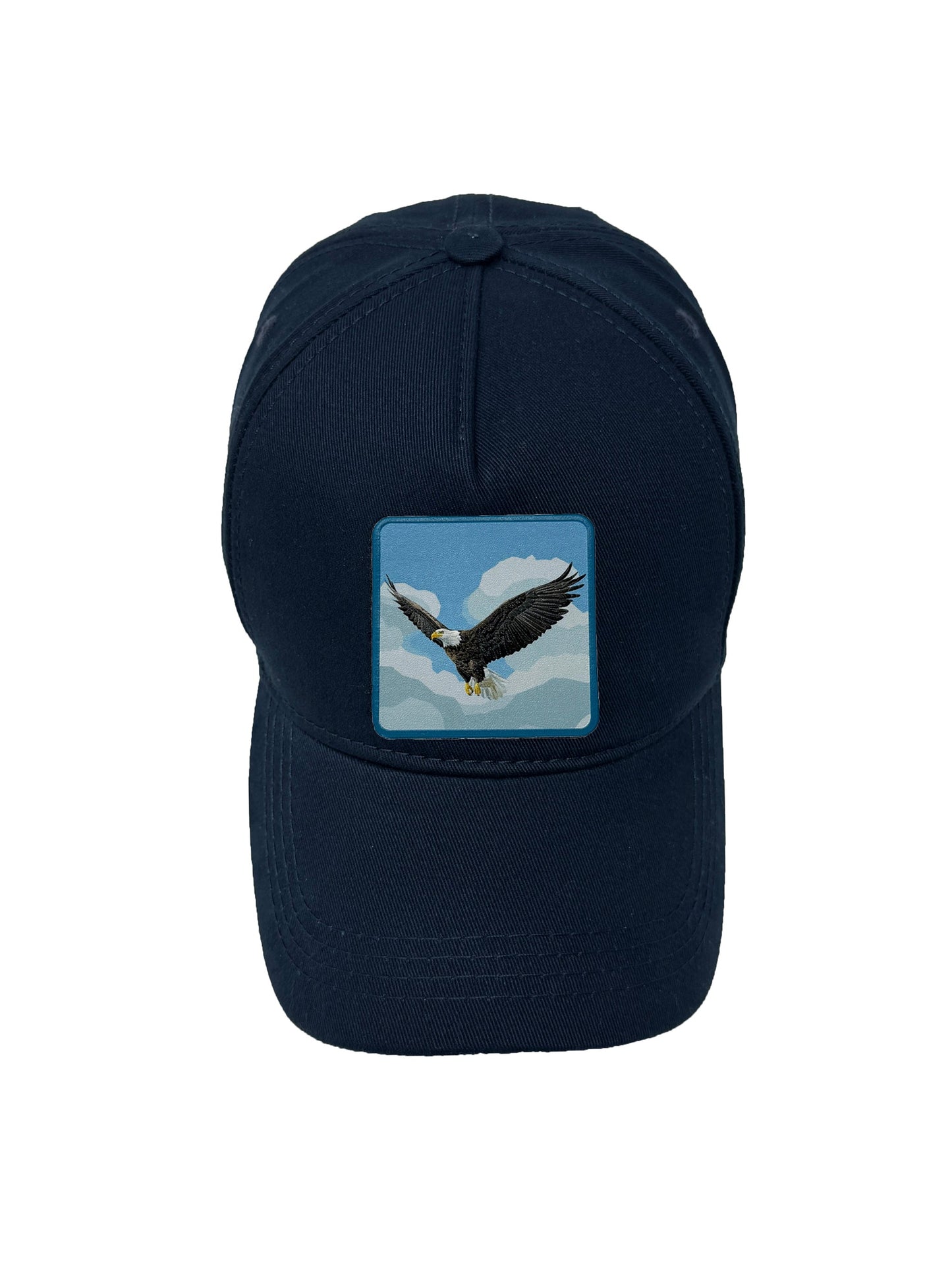 Sky Hunter | Embossed Removable Patch 5 Panel Baseball Hat – %100 Cotton, Adjustable Strapback, Curved Bill , One Size Fits Most