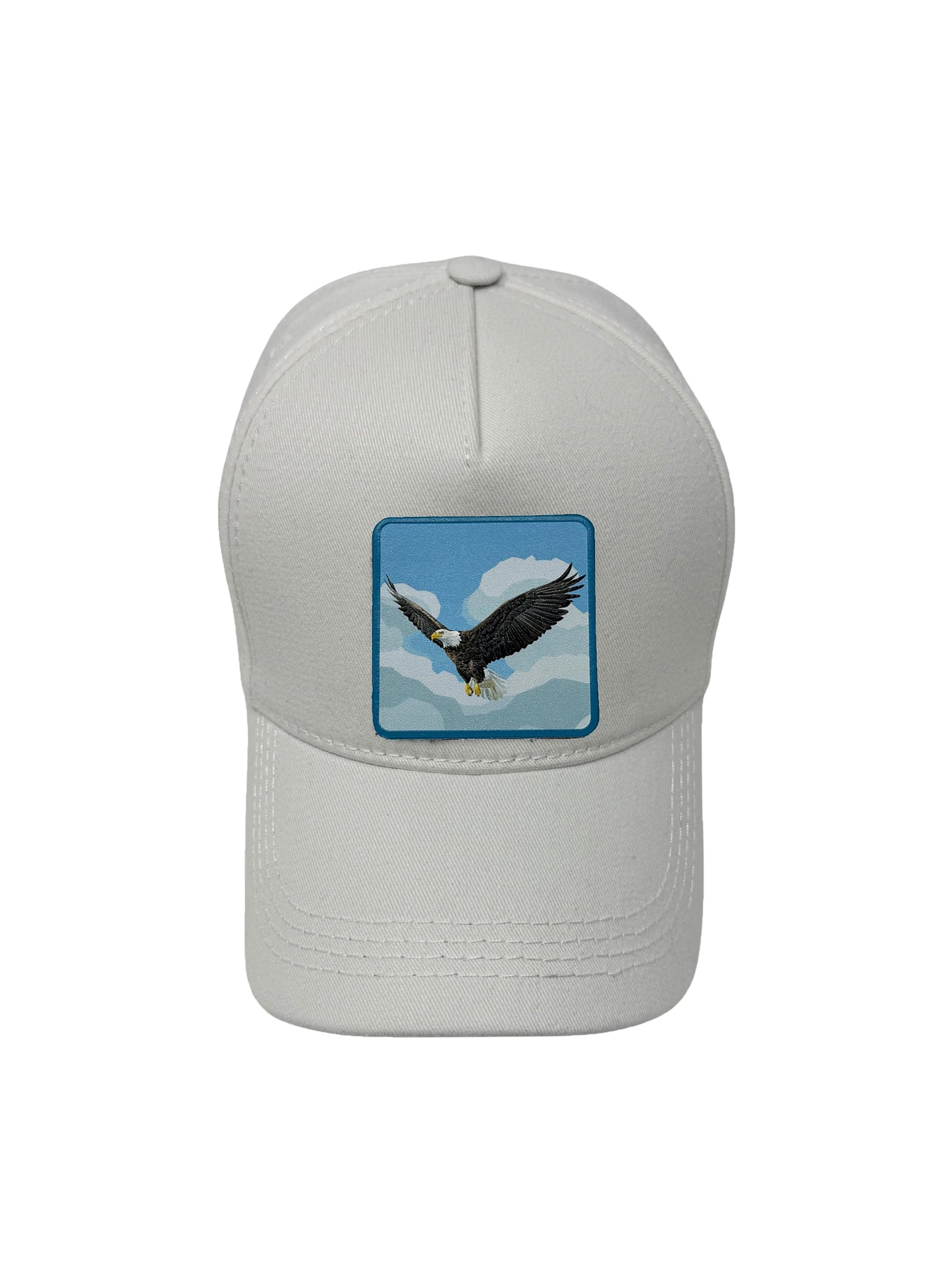 Sky Hunter | Embossed Removable Patch 5 Panel Baseball Hat – %100 Cotton, Adjustable Strapback, Curved Bill , One Size Fits Most