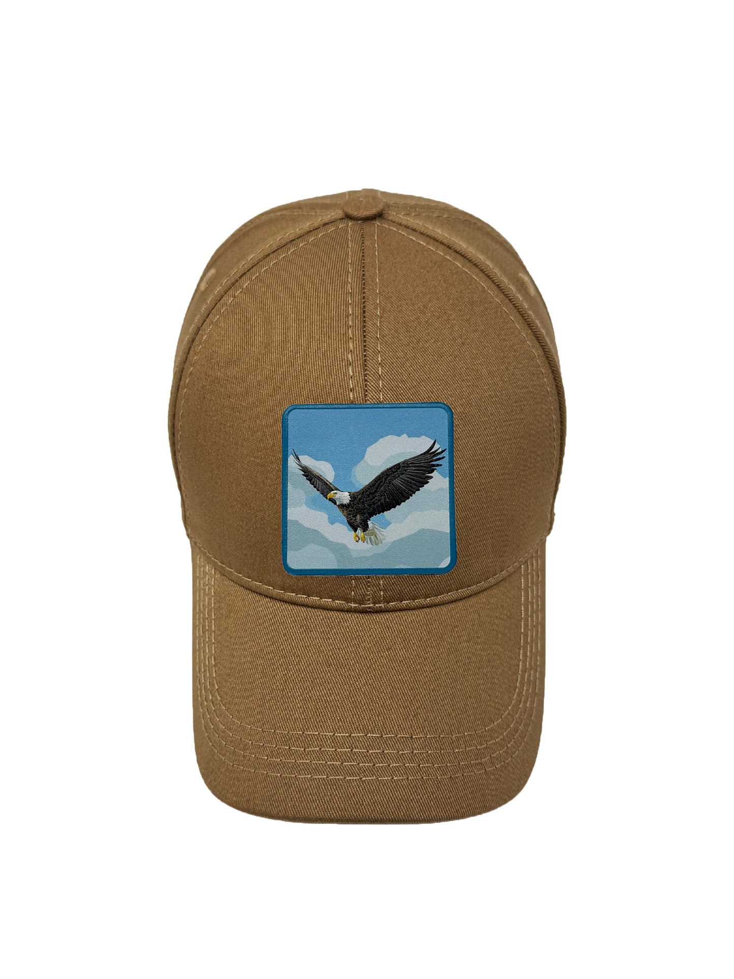 Sky Hunter | Embossed Removable Patch 6 Panel Baseball Hat – %100 Cotton, Adjustable Strapback, Curved Bill , One Size Fits Most