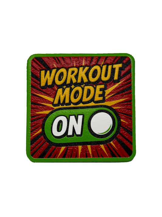 Workout Mode On | Embossed Removable Fitness Patch